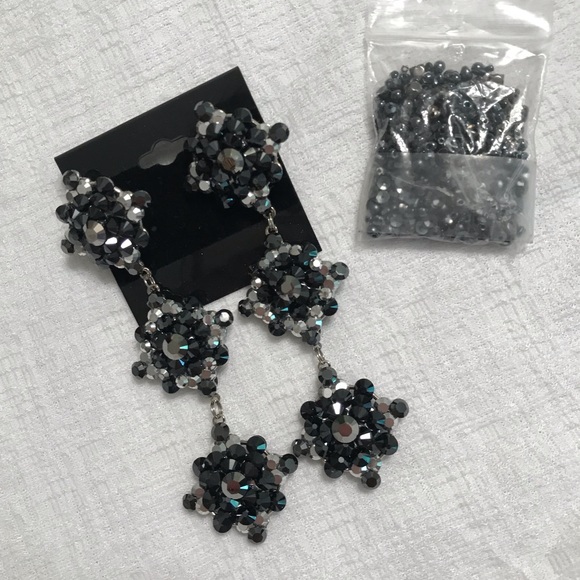 CUSTOM Swarovski Crystal earrings - Picture 3 of 3